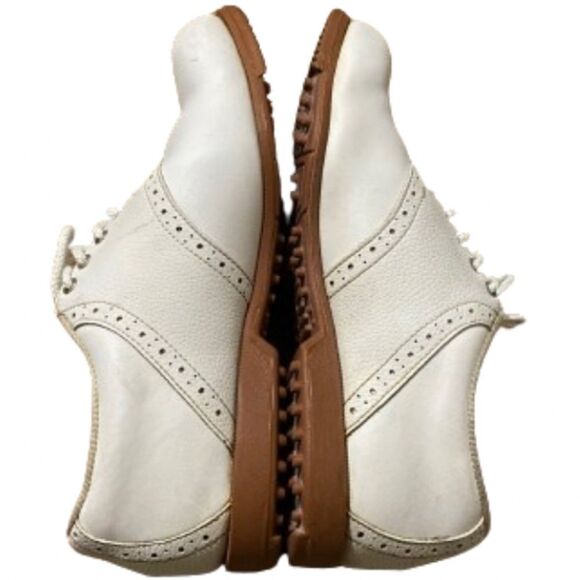 Foot-Joy Green-Joys’ WOMEN’s WHITE LACE UP GOLF SHOES Sz- 7.5 - Picture 5 of 11